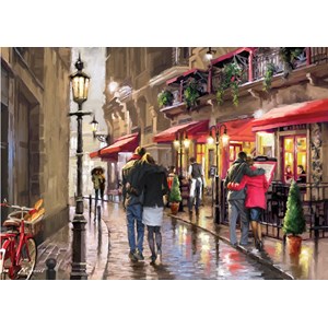 Art Puzzle (4635) - Richard Macneil: "Night Time Cafe" - 1500 pieces puzzle