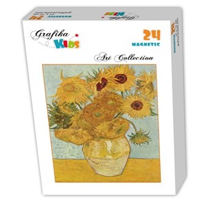 Grafika Kids (00208) - Vincent van Gogh: "Vase with 12 sunflowers, 1888" - 24 pieces puzzle