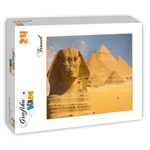 Grafika Kids (01141) - "Sphinx and Pyramids at Giza" - 24 pieces puzzle