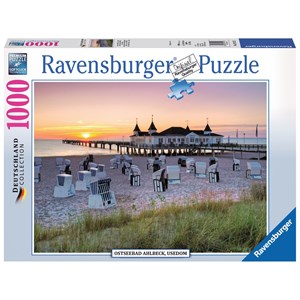 Ravensburger (19112) - "Ostseebad Ahlbeck, Usedom" - 1000 pieces puzzle