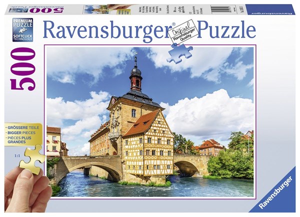 Ravensburger (13651) - "Rathaus, Bamberg" - 500 pieces puzzle