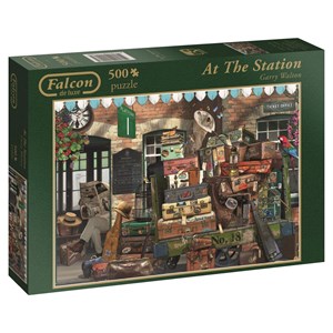 Falcon (11118) - "At the Station" - 500 pieces puzzle