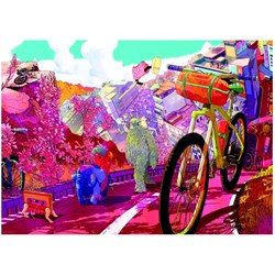 Heye (29677) - "Tour in Pink" - 1000 pieces puzzle