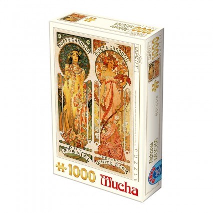 D-Toys (66930-MU05) - Alphonse Mucha: "Moet and Chandon, Cremant Imperial" - 1000 pieces puzzle