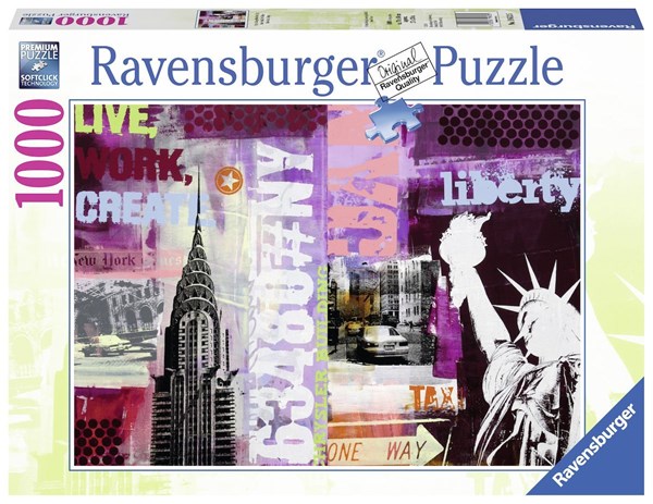Ravensburger (19613) - "Collage New York City" - 1000 pieces puzzle