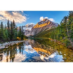 Castorland (B-52455) - "Morning Sunlight in the Rockies" - 500 pieces puzzle