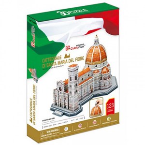 Cubic Fun (MC188H) - "Cathedral of Santa Maria in Flower" - 123 pieces puzzle