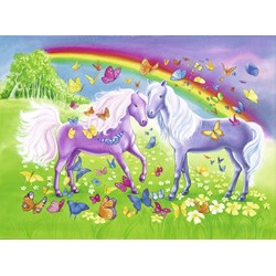 Ravensburger (09193) - "Rainbow Horses" - 24 pieces puzzle