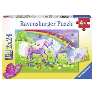 Ravensburger (09193) - "Rainbow Horses" - 24 pieces puzzle