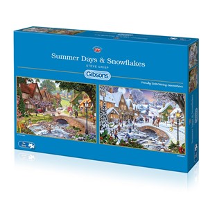 Gibsons (G5045) - Steve Crisp: "Summer Days & Snowflakes" - 500 pieces puzzle