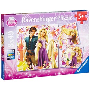 Ravensburger (09298) - "Princesse Rapunzel and Flynn Rider" - 49 pieces puzzle