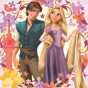 Ravensburger (09298) - "Princesse Rapunzel and Flynn Rider" - 49 pieces puzzle