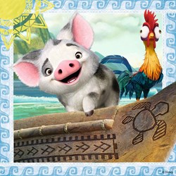 Ravensburger (21272) - "Vaiana + Memory" - 25 36 49 pieces puzzle