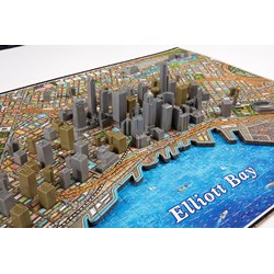 4D Cityscape (40084) - "Seattle" - 1100 pieces puzzle