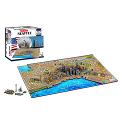 4D Cityscape (40084) - "Seattle" - 1100 pieces puzzle