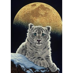 Grafika (T-00411) - Schim Schimmel, William Schimmel: "Moon Leopard" - 1500 pieces puzzle