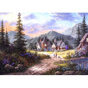 Grafika (T-00500) - Dennis Lewan: "Hills Of Bavaria" - 1000 pieces puzzle