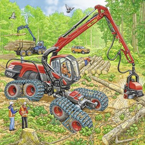 Ravensburger (08012) - "Large Machines" - 49 pieces puzzle