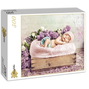 Grafika (01610) - Konrad Bak: "Baby sleeping in the Lilac" - 300 pieces puzzle