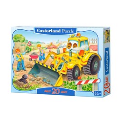 Castorland (C-02139) - "Bulldozer in Action" - 20 pieces puzzle