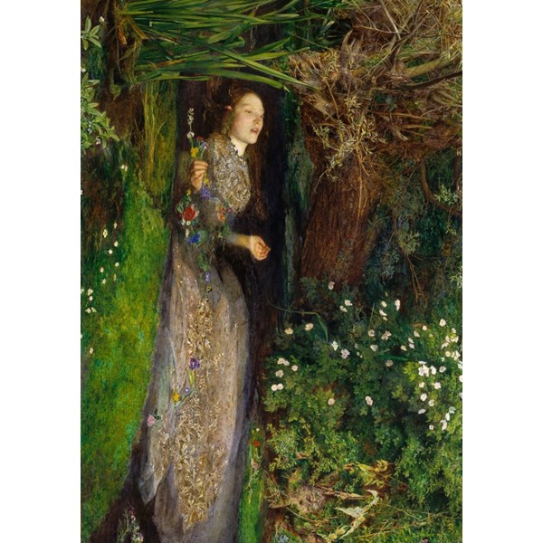 Grafika (00362) - John Everett Millais: "Ophelia, 1851" - 1000 pieces puzzle