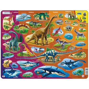Larsen (HL1-ES) - "Dinosaurs - ES" - 85 pieces puzzle