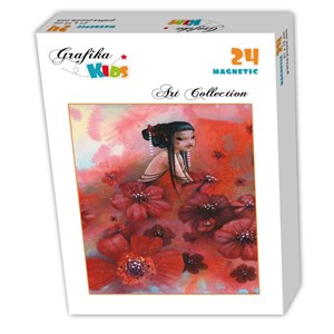 Grafika Kids (00766) - Misstigri: "Pivoines" - 24 pieces puzzle