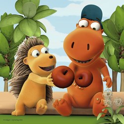 Ravensburger (09272) - "The Litte Dragon Kokosnuss" - 49 pieces puzzle