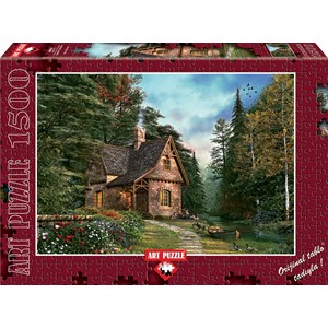 Art Puzzle (4621) - Dominic Davison: "Woodland Cottage" - 1500 pieces puzzle