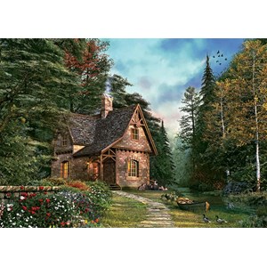 Art Puzzle (4621) - Dominic Davison: "Woodland Cottage" - 1500 pieces puzzle