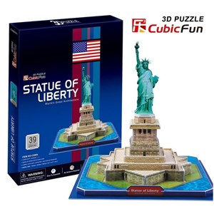 Cubic Fun (C080H) - "Statue of Freedom" - 39 pieces puzzle