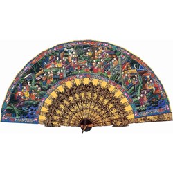 Puzzle Michele Wilson (P117-350) - "Chinese Fan, One Hundred Faces" - 350 pieces puzzle