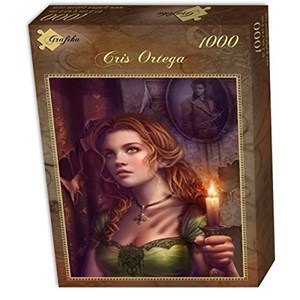 Grafika (01022) - Cris Ortega: "By the Light of a Candle" - 1000 pieces puzzle