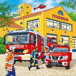 Ravensburger (09401) - "Firemen at Work" - 49 pieces puzzle