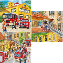 Ravensburger (09401) - "Firemen at Work" - 49 pieces puzzle