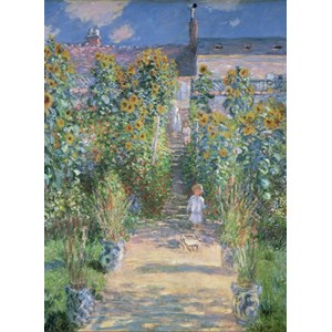 Grafika (01532) - Claude Monet: "The Artist's Garden at Vétheuil, 1880" - 300 pieces puzzle
