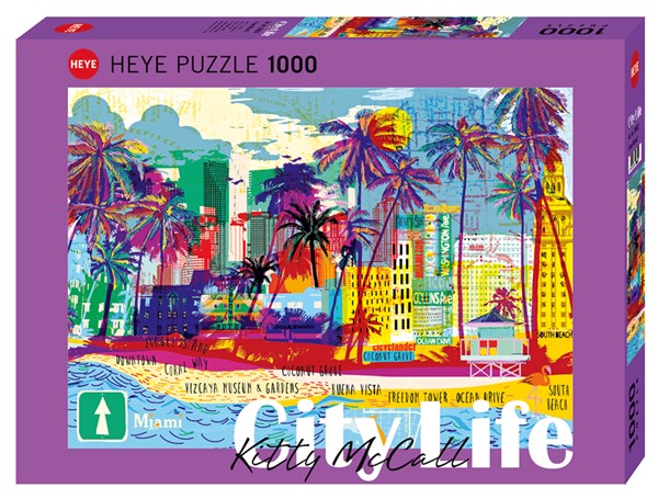 Heye (29802) - "I love Miami!" - 1000 pieces puzzle