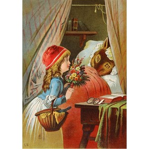 Grafika (00207) - Carl Offterdinger: "Little Red Riding Hood" - 1000 pieces puzzle