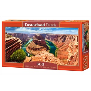 Castorland (B-060122) - "Horseshoe Bend, Glen Canyon, Arizona" - 600 pieces puzzle