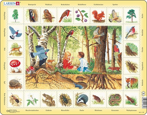 Larsen (NA4-DE) - "Forest - DE" - 48 pieces puzzle