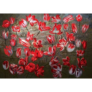 KS Games (11381) - "Red Tulips" - 1000 pieces puzzle