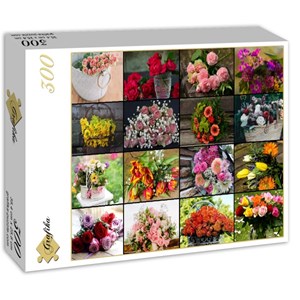 Grafika (02568) - "Flowers" - 300 pieces puzzle