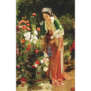 Puzzle Michele Wilson (A204-350) - John Frederick Lewis: "In the Bey's Garden" - 350 pieces puzzle