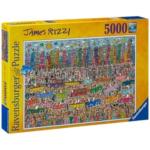 Ravensburger (17427) - James Rizzi: "Nothing is as Pretty as a Rizzi City" - 5000 pieces puzzle