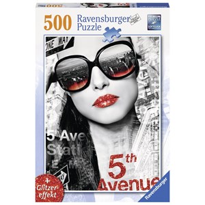 Ravensburger (14713) - "Glitter mouth" - 500 pieces puzzle