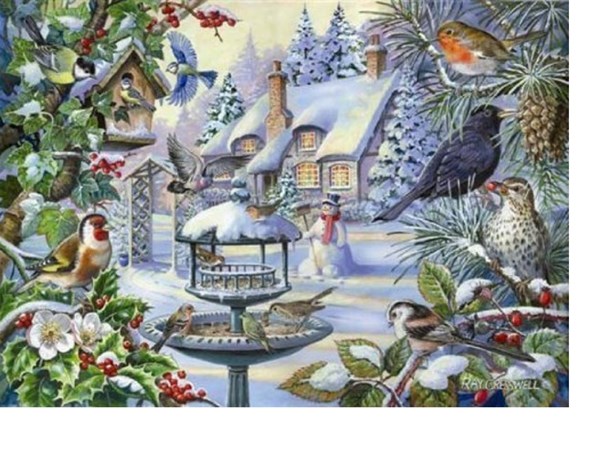The House of Puzzles (2247) - "Winter Birds" - 500 pieces puzzle