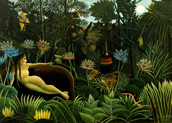 Grafika Kids (00305) - Henri Rousseau: "The Dream, 1910" - 24 pieces puzzle