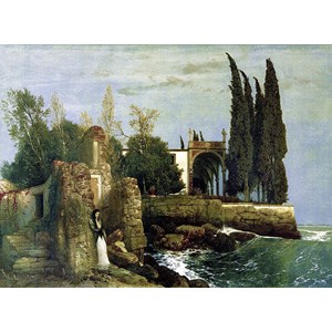 Ravensburger (14022) - Arnold Böcklin: "Ruins by the Sea" - 300 pieces puzzle