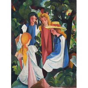 D-Toys (72863-1) - August Macke: "Four Girls" - 1000 pieces puzzle