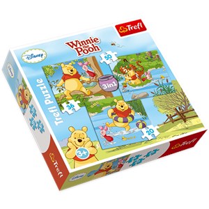 Trefl (34106) - "Winnie the Pooh" - 20 36 50 pieces puzzle